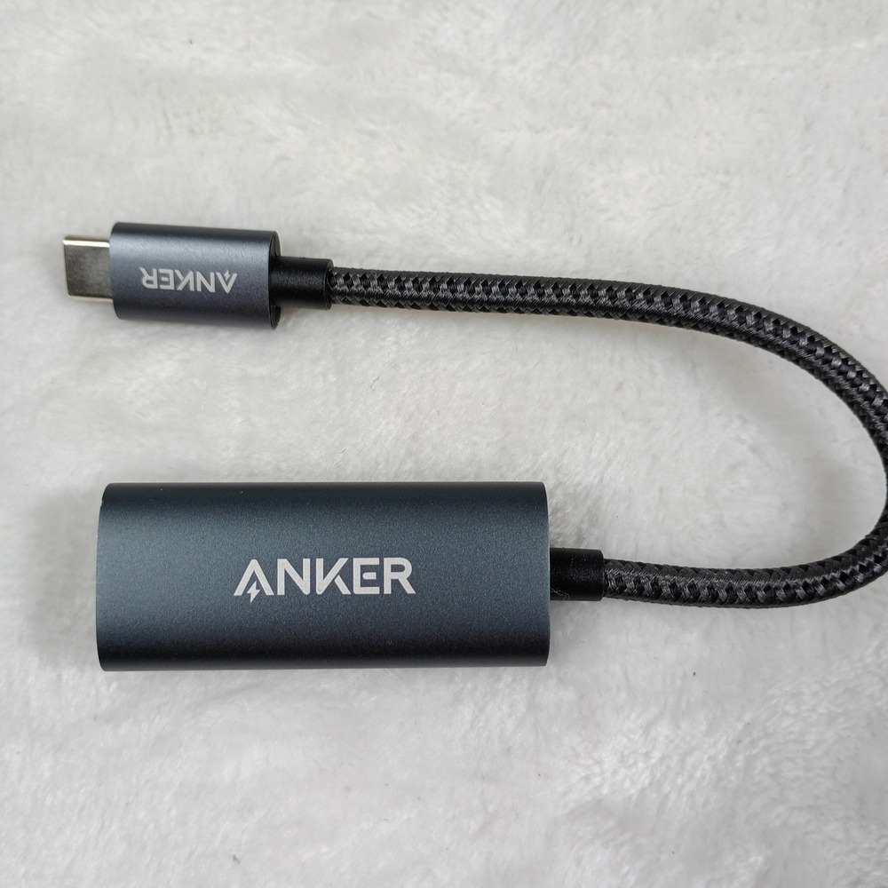 Anker USB-C to‎ HDMI Adapter Unisex OS Gray Excellent Braided Video Converter